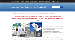 Desktop Screenshot of magneticpulsers.com